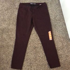 Maroon Super Skinny Jeans